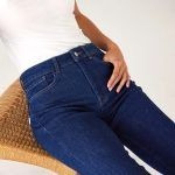 Mersea Voyageur Jeans Nomad Cropped Mini Boot Cut Dark Wash Stretch NWOT Sz 26 - Picture 12 of 12